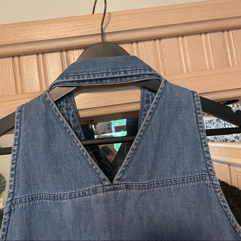 Vintage Cutout Denim Top - Picture 5 of 7